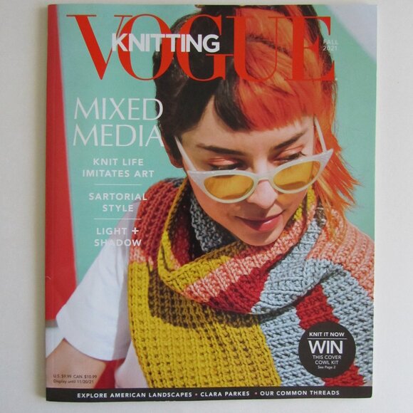 Vogue Knitting Mixed Media Craft Magazines Lot of 2 Fall 2020 Fall 2021 - Picture 2 of 4